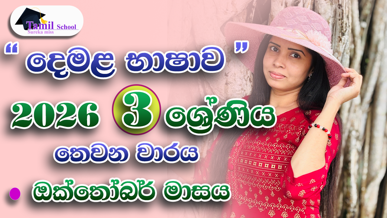 3rd Term | Grade 03 | October month – තෙවන වාරය | තුන ශ්‍රේණිය | ඔක්තෝබර් මාසය
